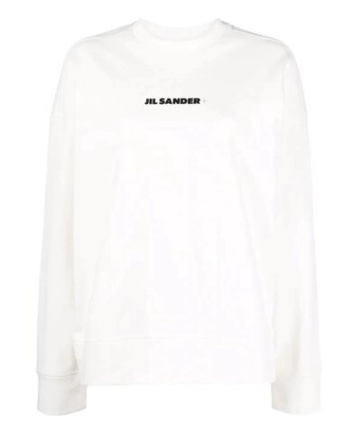 Jil Sander Logo-Print Cotton Sweatshirt