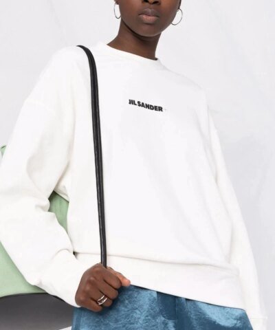 Jil Sander Logo-Print Cotton Sweatshirt