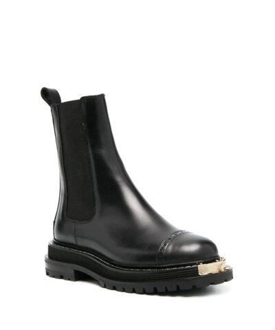 Sandro Paris Mid-Calf Leather Boots