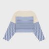 Celine Boxy Mariniere Sweater In Striped Cotton