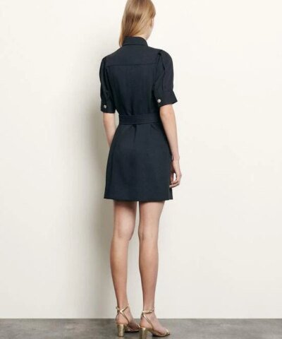 Sandro Shirt dress with decorative buttons