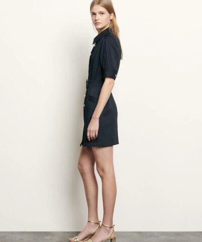 Sandro Shirt dress with decorative buttons