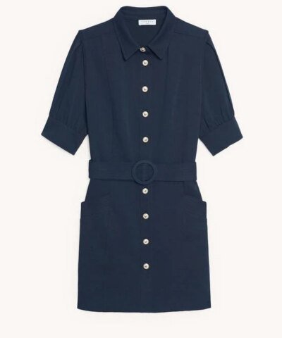 Sandro Shirt dress with decorative buttons