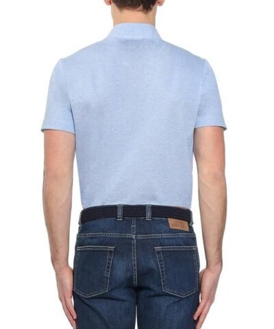 CANALI JERSEY PIQUE POLO SHIRT