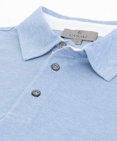 CANALI JERSEY PIQUE POLO SHIRT