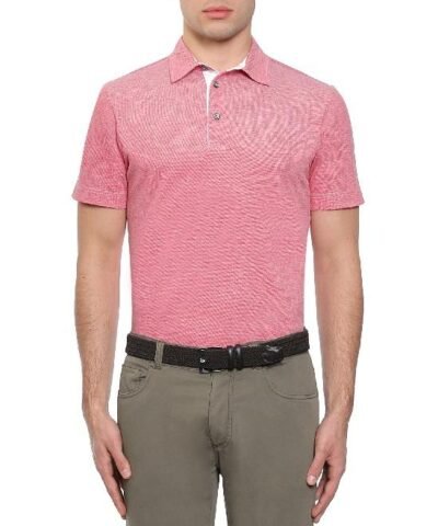 CANALI JERSEY PIQUE POLO SHIRT