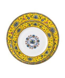 Jingdezhen 5 Pieces Enamel Porcelain Chinese Dinnerware Set