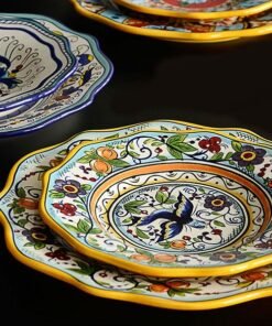 Habbs Bohemia Hand Painted Salad Plates