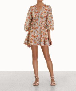 Zimmermann Andie Buttoned Mini Dress