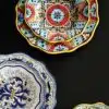 Habbs Bohemia Hand Painted Salad Plates