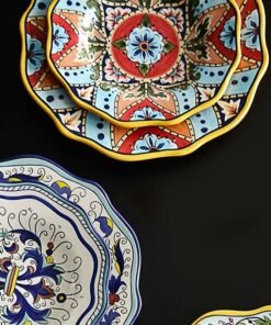 Habbs Bohemia Hand Painted Salad Plates