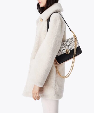 Tory Burch Chelsea Snake Embossed Crossbody Bag