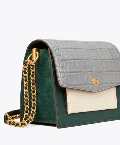 Tory Burch Robinson Colorblock Leather Shoulder Bag