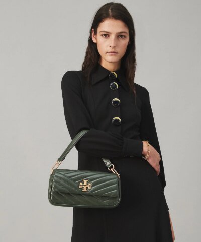 Tory Burch Sycamore Kira Chevron Small Flap Shoulder Bag