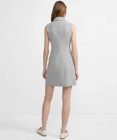 Theory Stretch Wool Sleeveless Blazer Dress