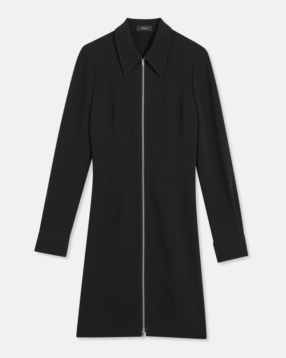 Theory Zip Shirtdress In Crepe