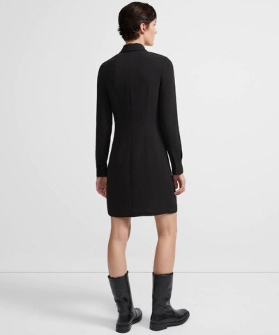 Theory Zip Shirtdress In Crepe