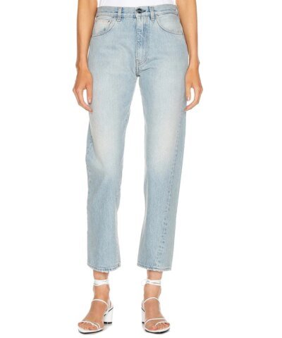 Totême Original Light Blue High-Rise Straight-Leg Jeans