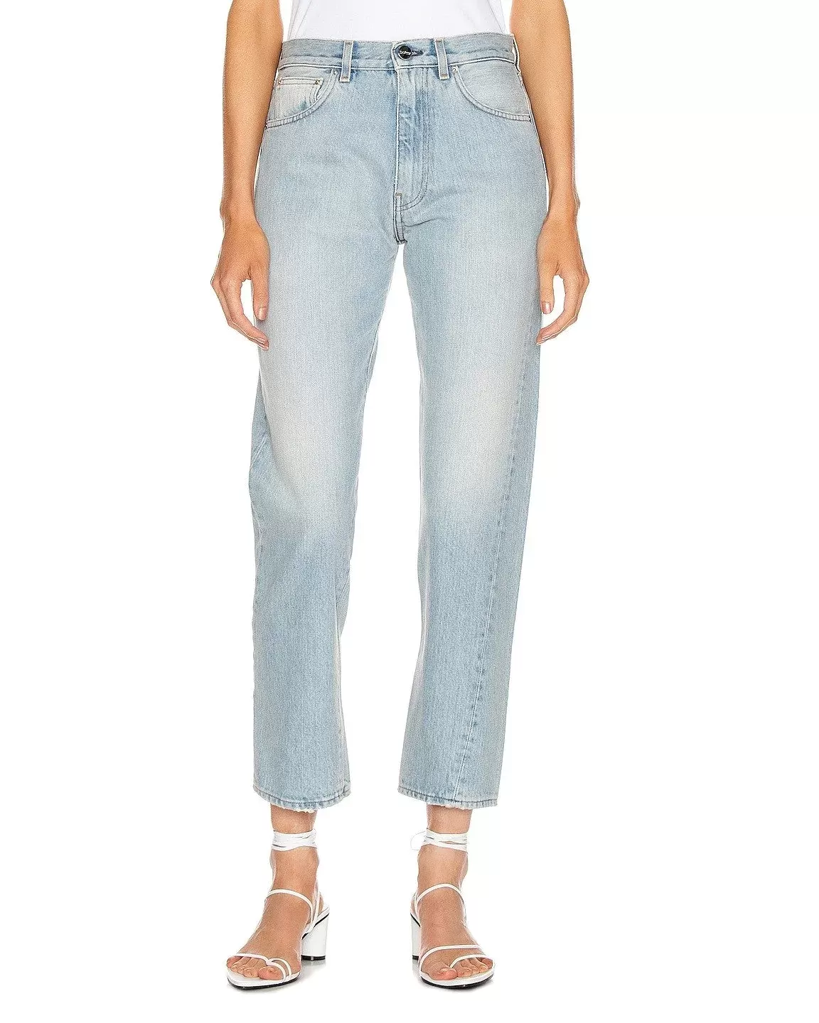 Totême Original Light Blue High-Rise Straight-Leg Jeans