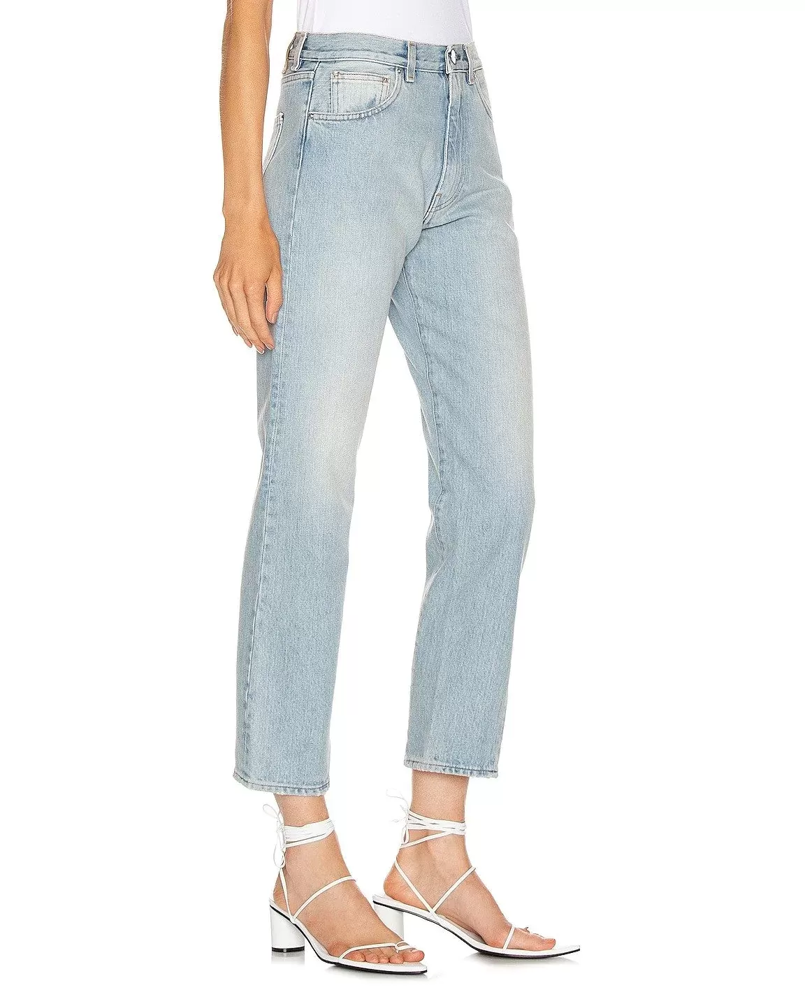 Totême Original Light Blue High-Rise Straight-Leg Jeans