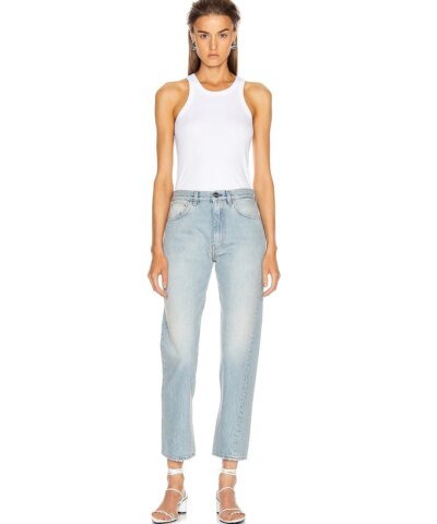 Totême Original Light Blue High-Rise Straight-Leg Jeans