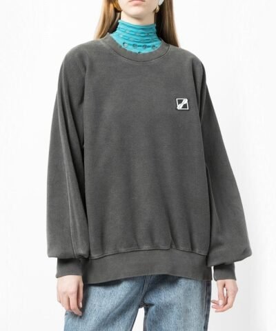 We11done Chest Logo-Patch Sweatshirt