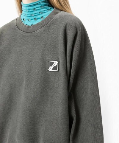 We11done Chest Logo-Patch Sweatshirt
