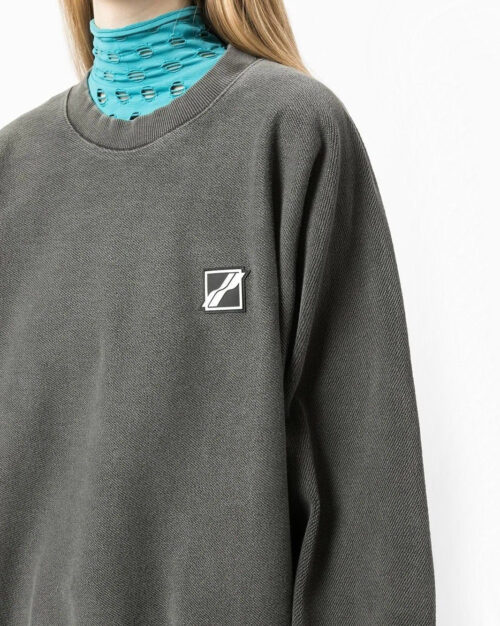 We11done Chest Logo-Patch Sweatshirt