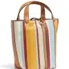 Tory Burch Miller Striped Bucket Bag