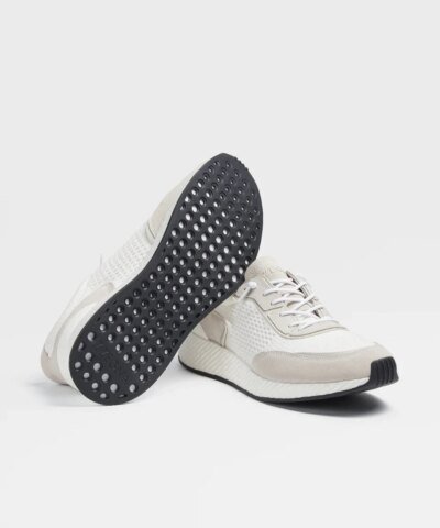 Zegna White Techmerino™ Wool Piuma Sneakers