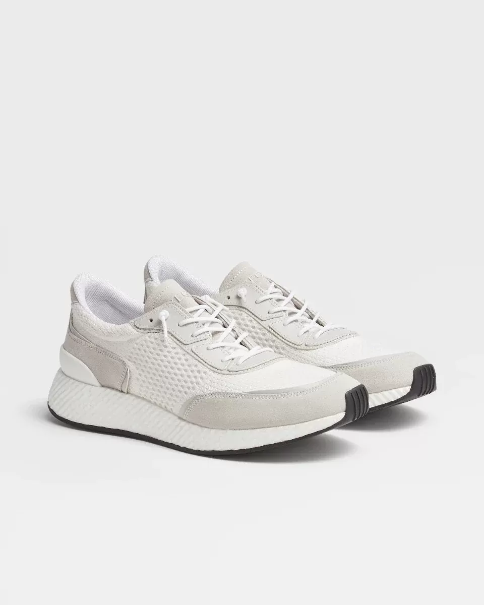 Zegna White Techmerino™ Wool Piuma Sneakers