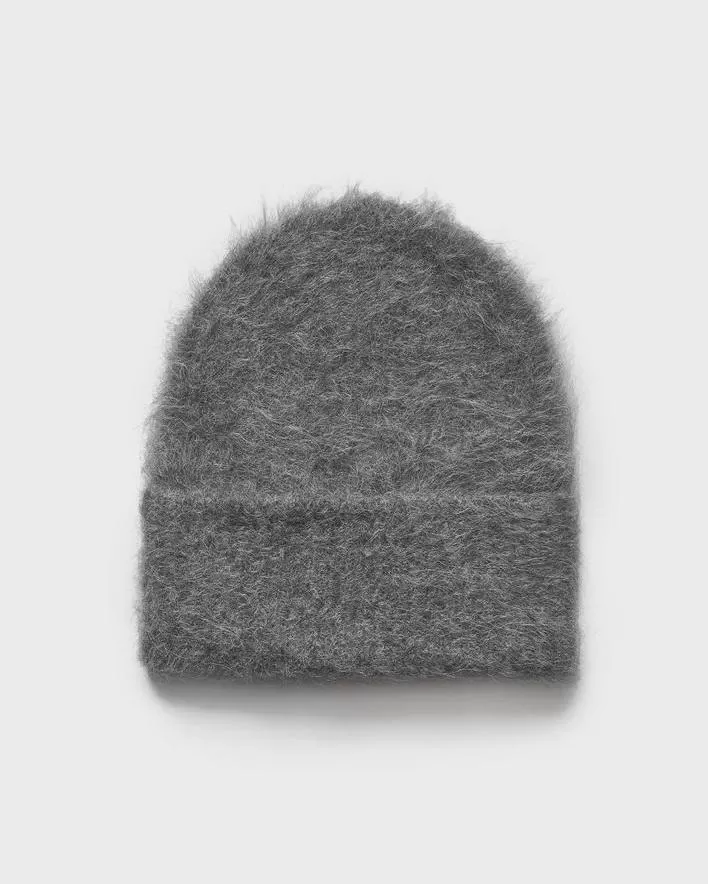 TOTÊME Alpaca Knit Beanie Dark Grey Melange