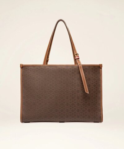 Bally Calie TPU Tote Bag In Brown