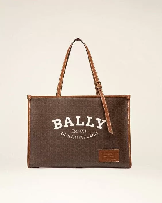 Bally Calie TPU Tote Bag In Brown