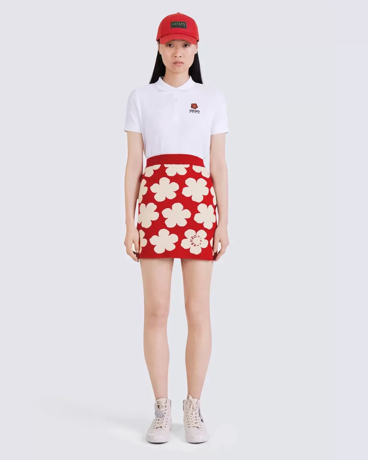 Kenzo Floral Jacquard Miniskirt