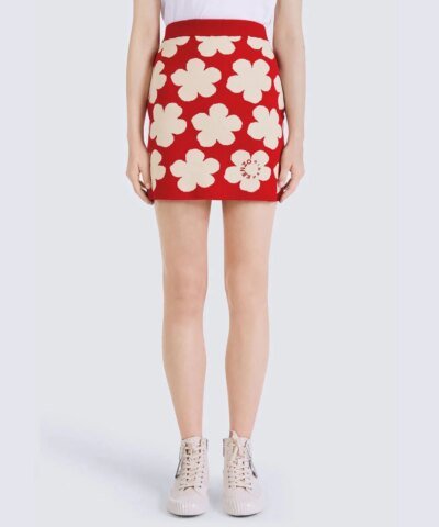 Kenzo Floral Jacquard Miniskirt