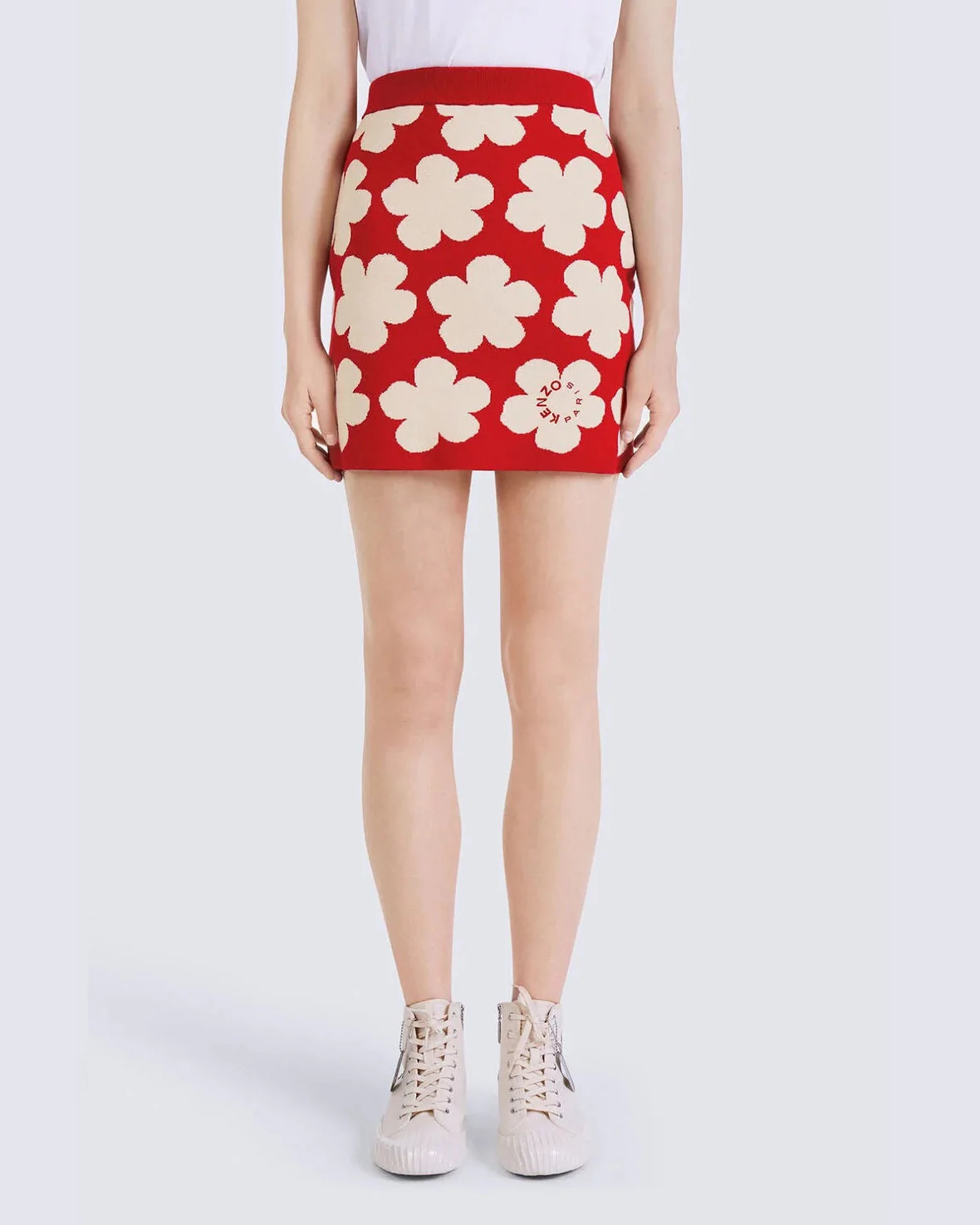 Kenzo Floral Jacquard Miniskirt