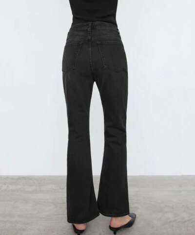 Toteme Cropped Kick Denim Faded Black