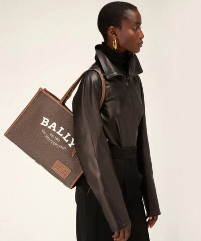 Bally Calie TPU Tote Bag In Brown