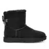 UGG Mini Bailey Bow Swirl Boot, Black