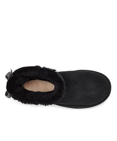 UGG Mini Bailey Bow Swirl Boot, Black