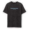 Alexander Wang Printed Acid-Wash Cotton-Jersey T-Shirt
