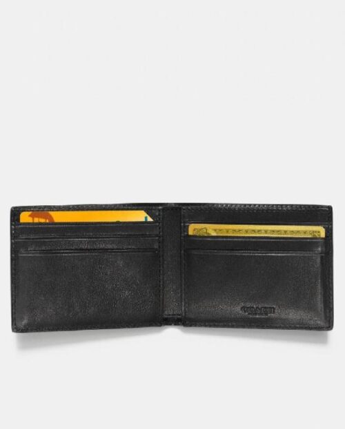 COACH 75308 Men's Varsity Stripe Slim Leather Wallet