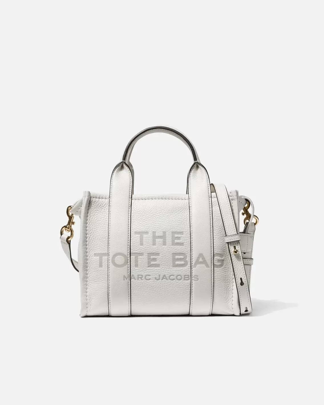 Marc Jacobs White The Leather Mini Tote Bag