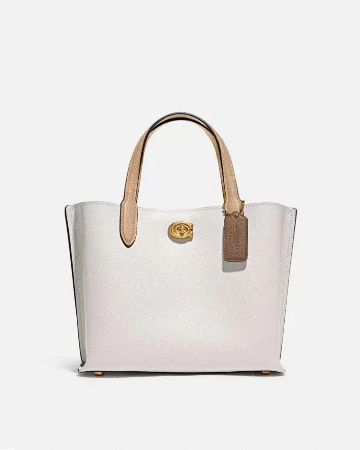 Coach Willow Tote 24 In Colorblock