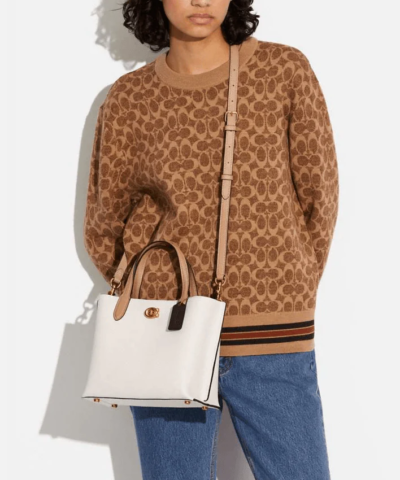 Coach Willow Tote 24 In Colorblock