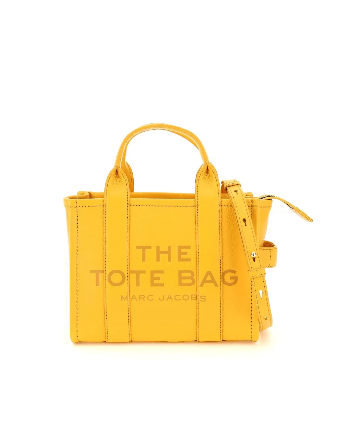 Marc Jacobs Yellow The Leather Mini Tote Bag