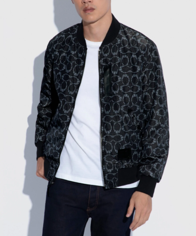 Coach X Michael B. Jordan Mummified Signature Reversible Leather Ma 1 Jacket