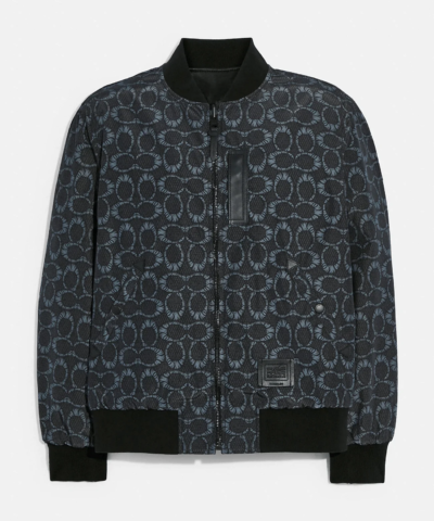 Coach X Michael B. Jordan Mummified Signature Reversible Leather Ma 1 Jacket