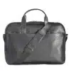 Men's Slim Faux-Leather Briefcase